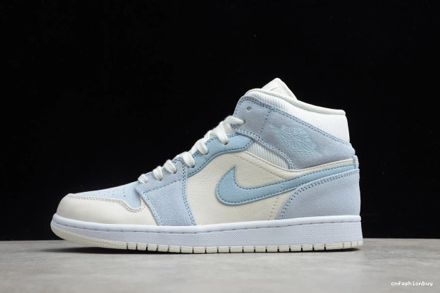 DA4666-100 Jordan Mid Air 1 Blue Mixed Textures 1026